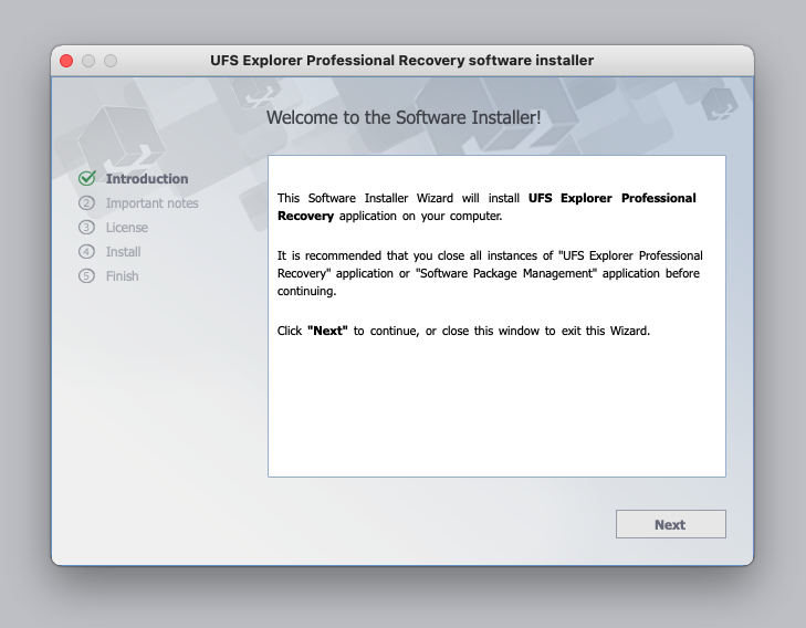 ufs installer