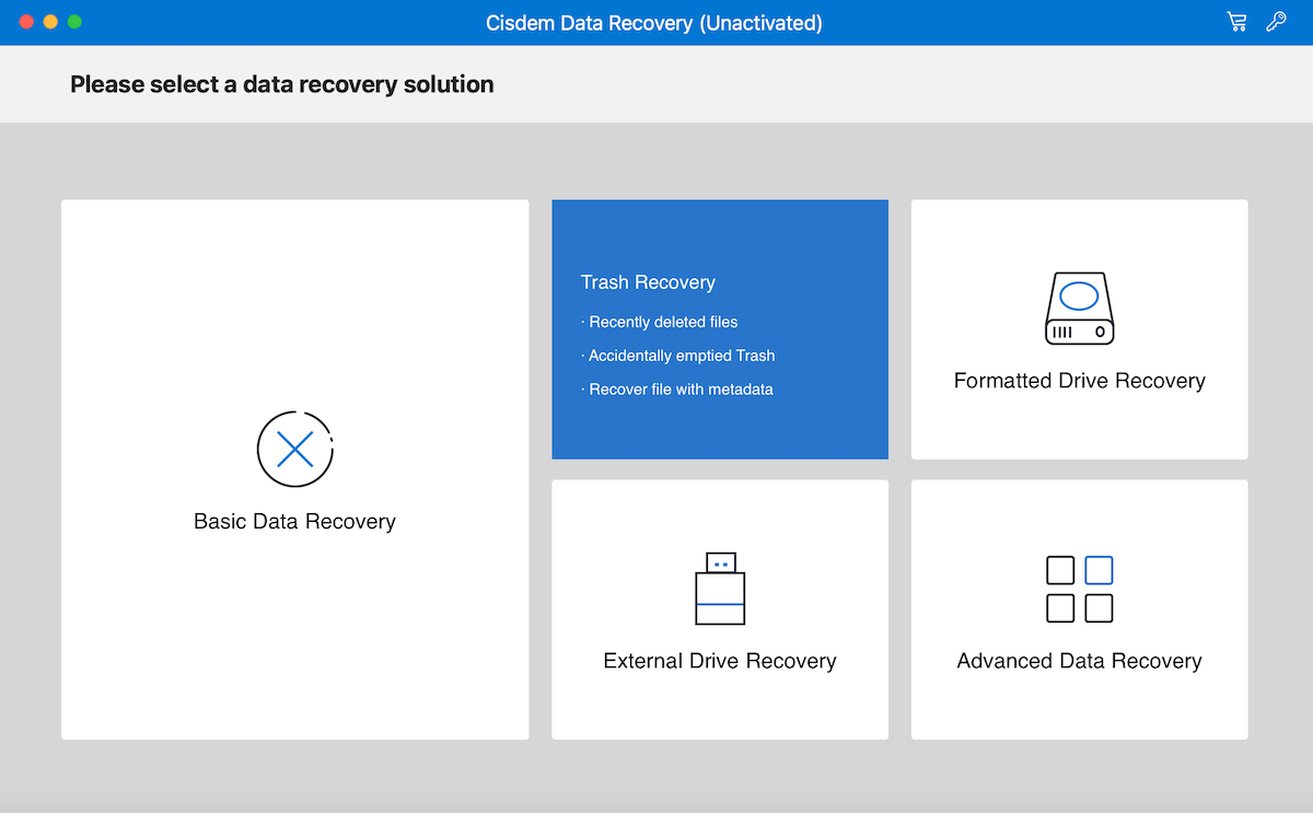 Cisdem Data Recovery scan