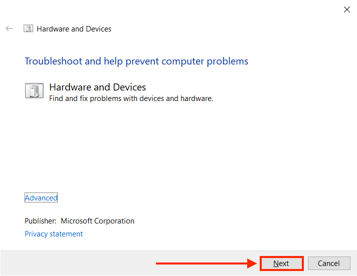 Windows Troubleshooter initialization