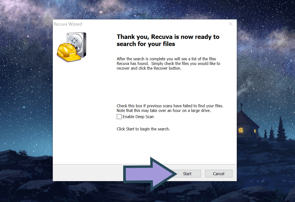 Start recovering missing desktop files with Recuva