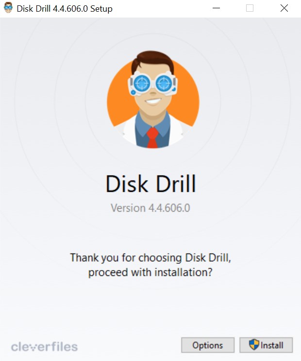 disk drill installation