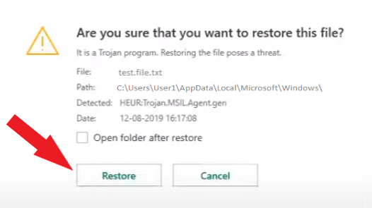 restore files