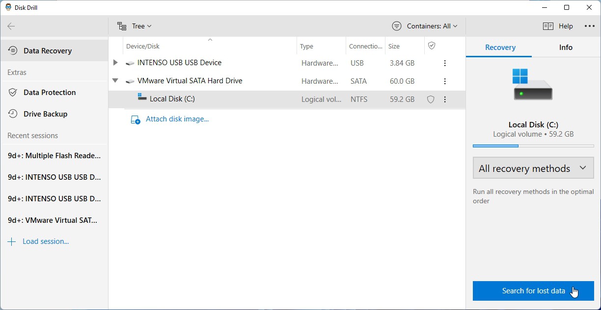 Disk Drill Search For Lost Data