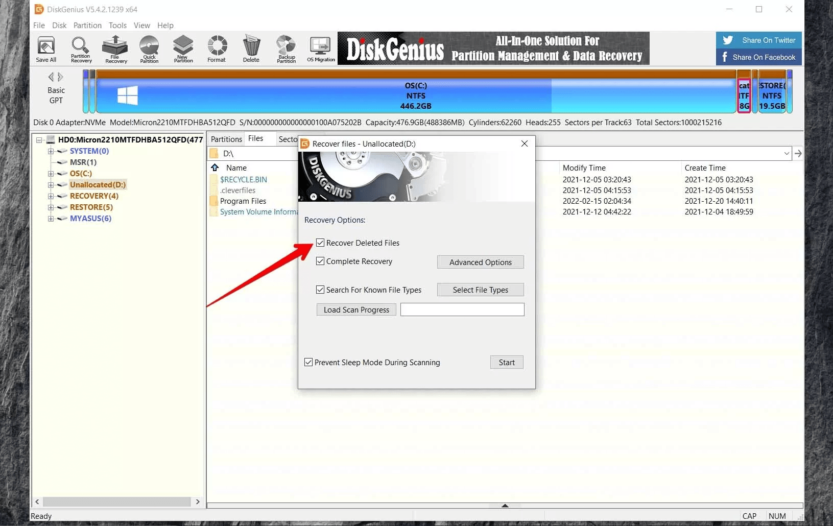 diskgenius data recovery