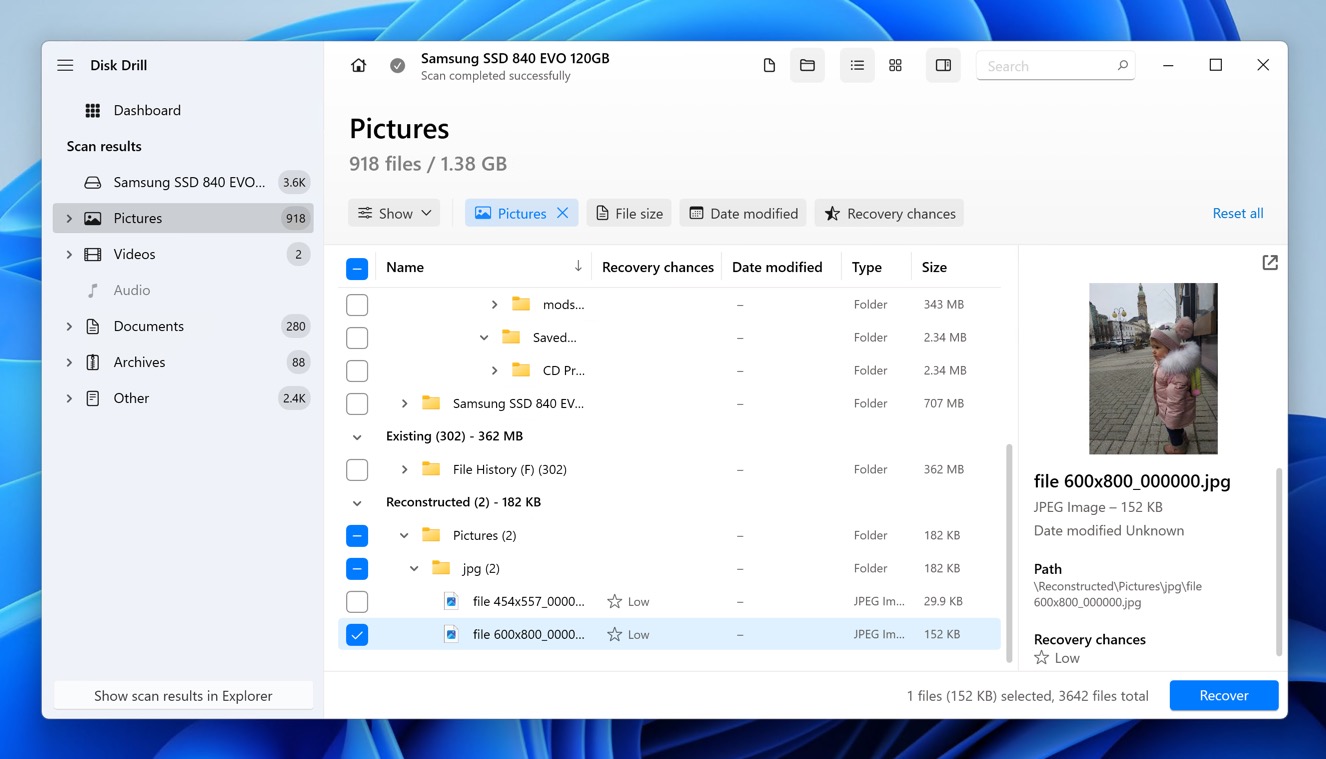 disk drill ssd recoverable files