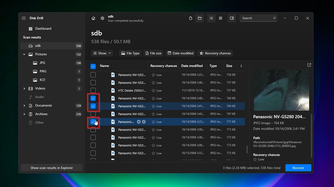 Disk Drill Marking Network Storage Files For Recovery