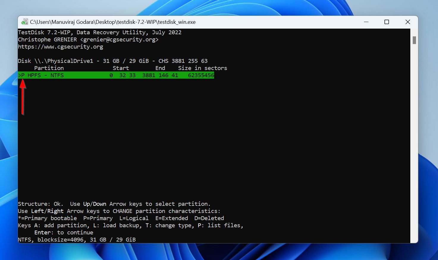 Make found partition primary on dead SSD.