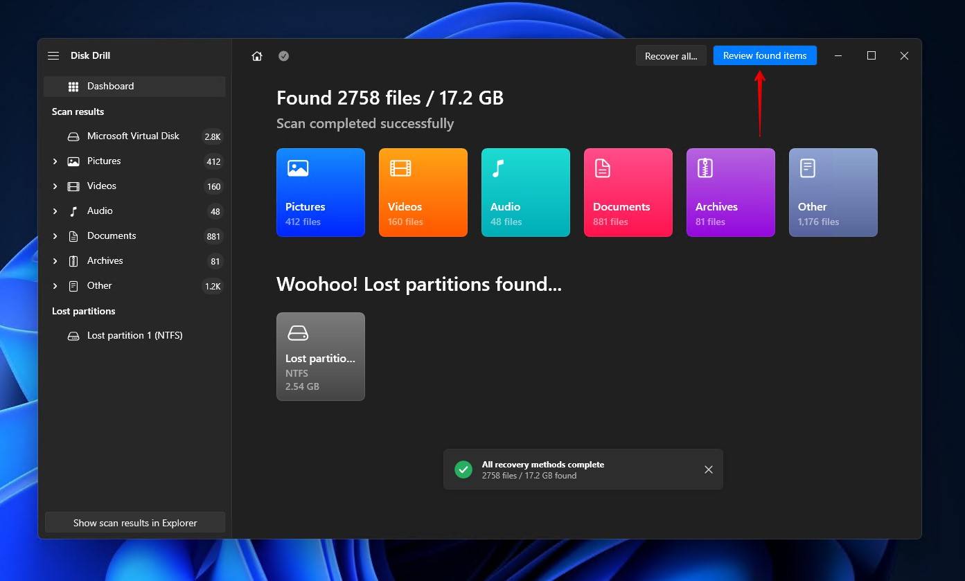 Checking what data remains on the SSD.