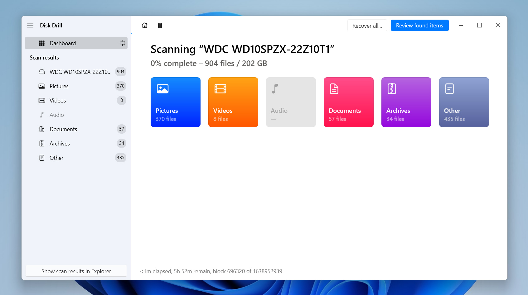 seagate drive scanning process