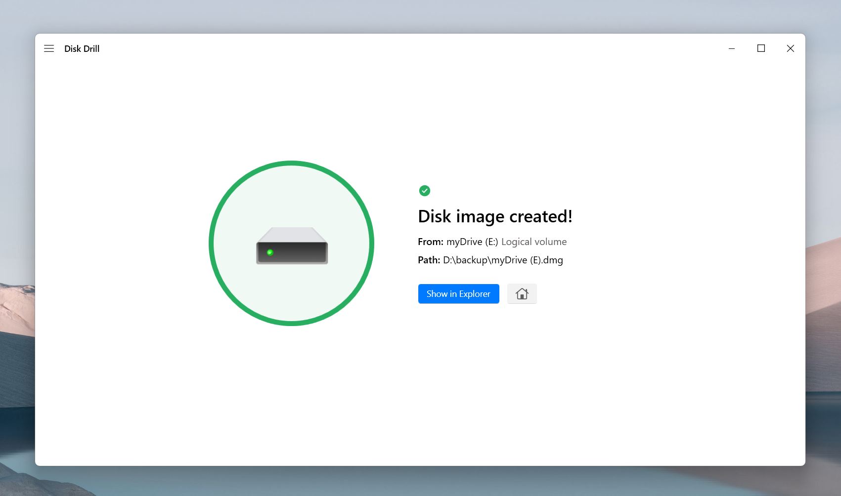 You now have a byte-to-byte copy of your RAW partition