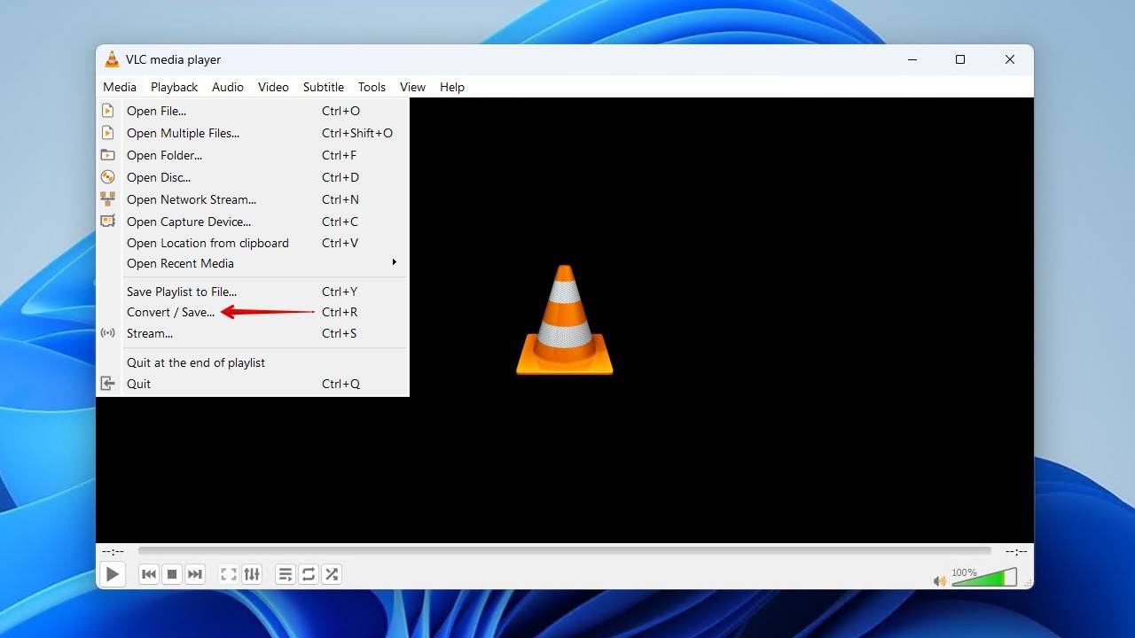 VLC convert option.