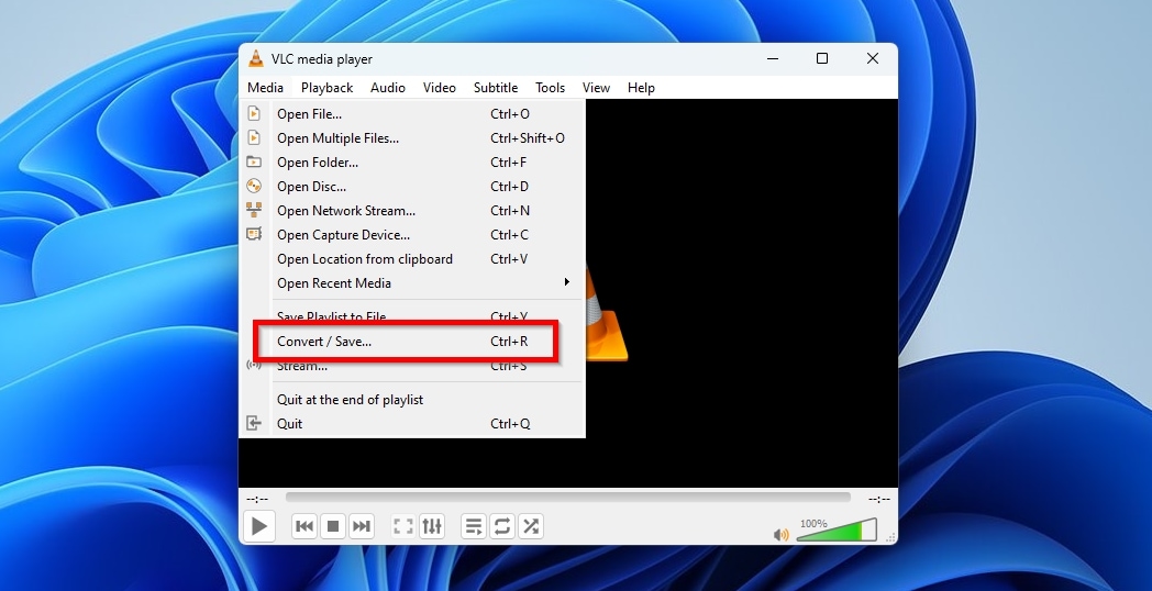 VLC Player Media Convert Save